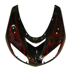 Kawasaki ZX-10R 2006-2007 Red Flame Style A rear seat cowl without logos