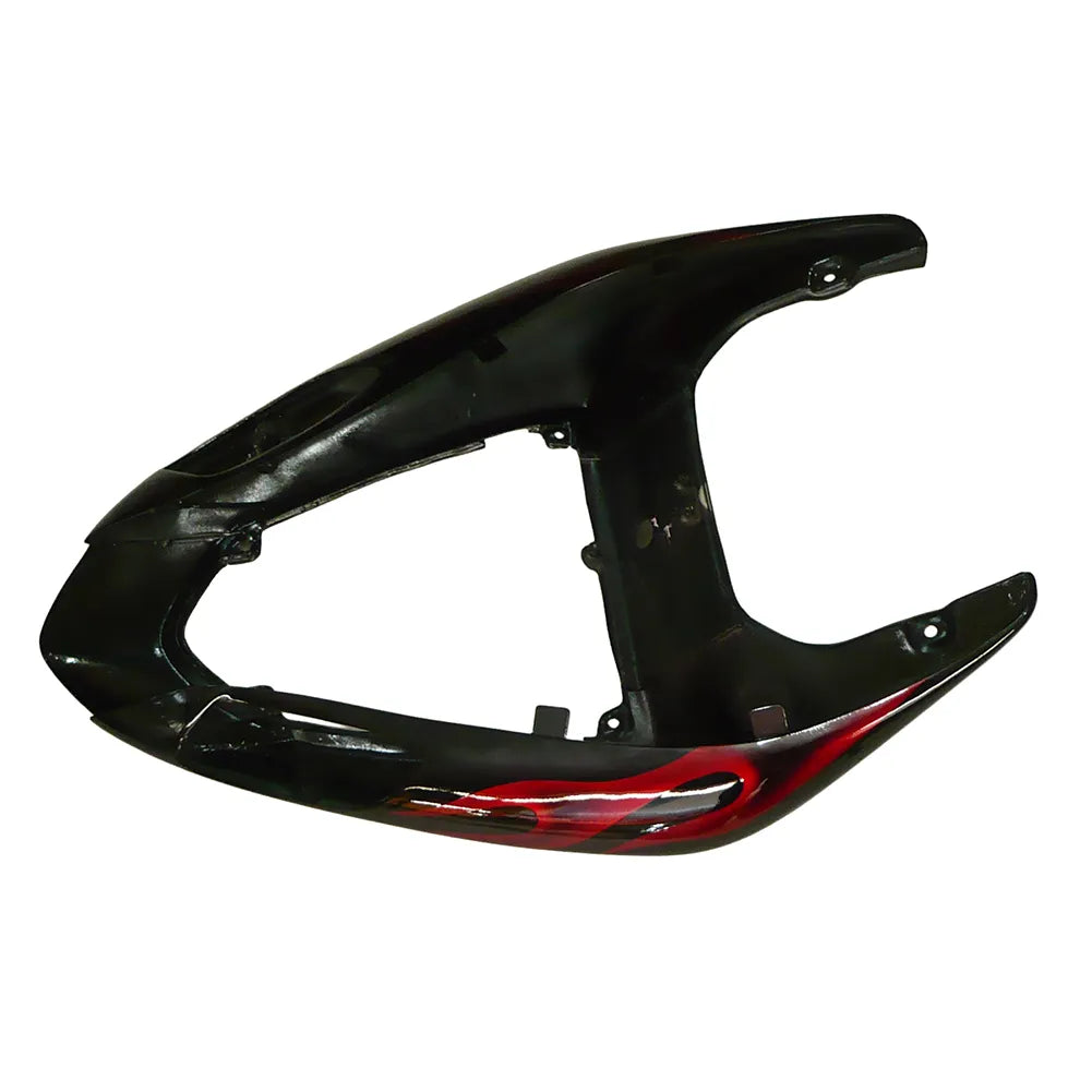 Kawasaki ZX-10R 2006-2007 Red Flame Style A full fairing kit front layout without logos