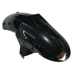 Kawasaki ZX-10R 2006-2007 Red Flame Style B front fender side view without logos-image 2