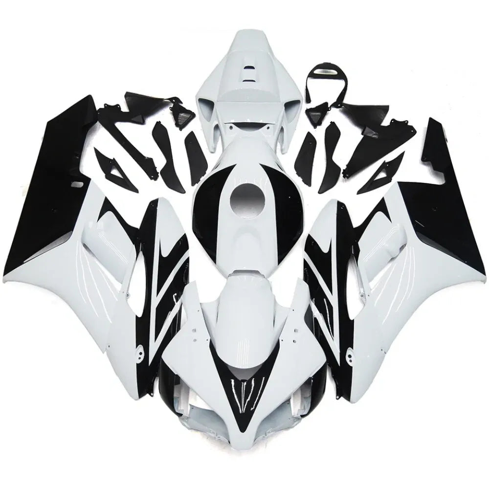 Black and White Fairing Kit For Honda CBR1000RR 2004-2005