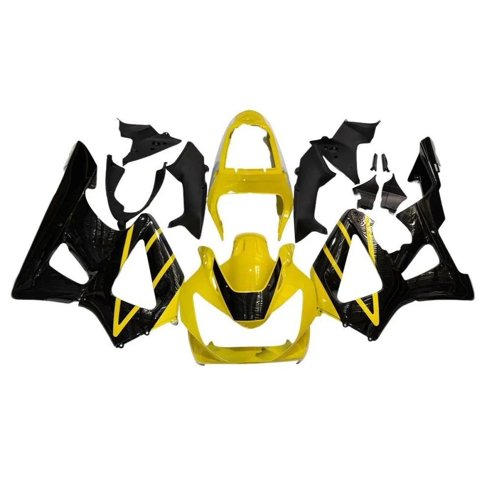 Yellow and Black Fairing Kit For Honda CBR900RR 929 2000-2001