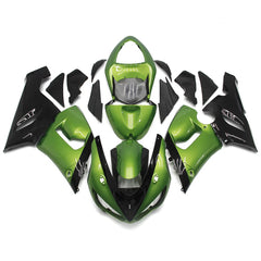 Green Fairing Kit For Kawasaki ZX-6R 2005-2006
