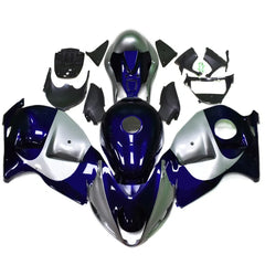 Suzuki GSXR1300 Hayabusa Silver-Blue Fairing Kit - Close-Up Craftsmanship Details