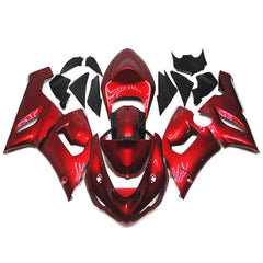 Red Fairing Kit For Kawasaki ZX-6R 2005-2006