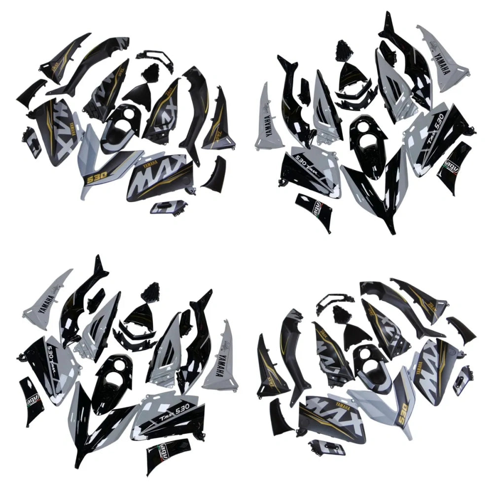 Gray Black Fairing Kit For Yamaha TMAX530 2015-2016
