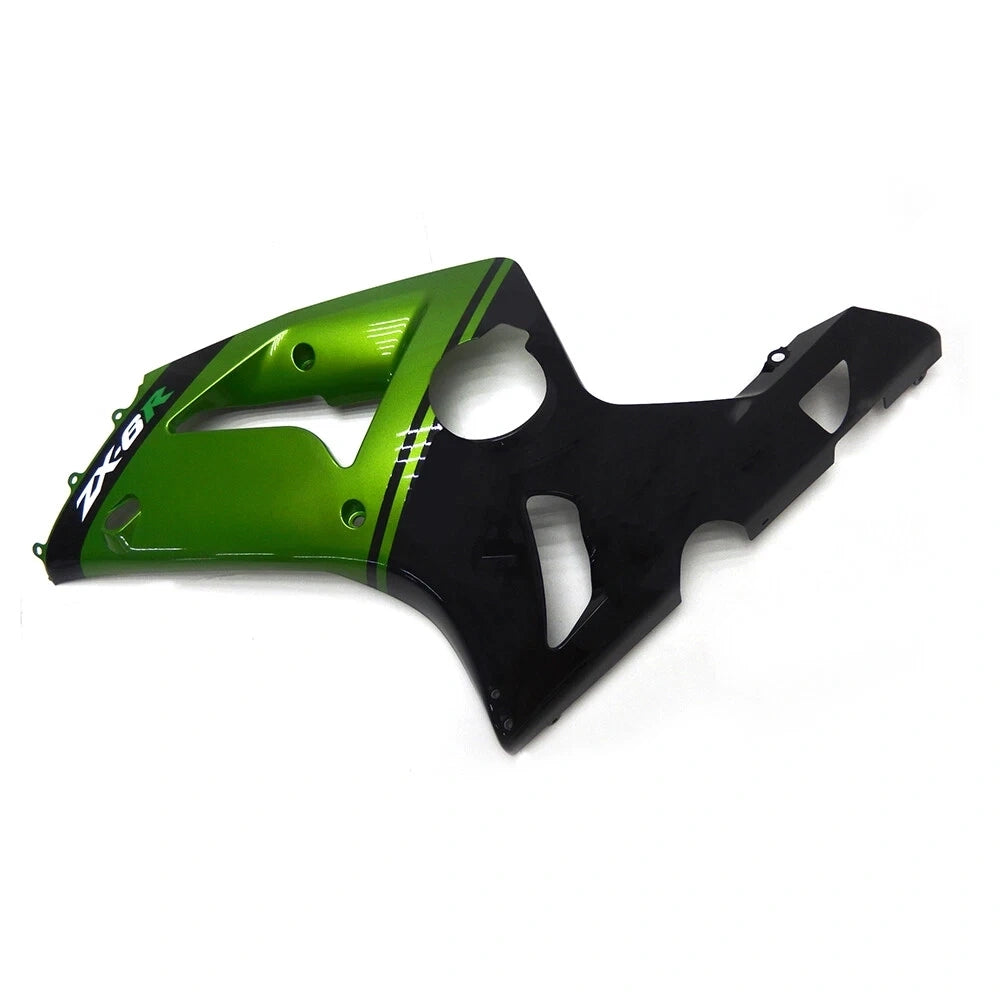 Dark Green Side Fairing For Kawasaki ZX-6R 2003-2004