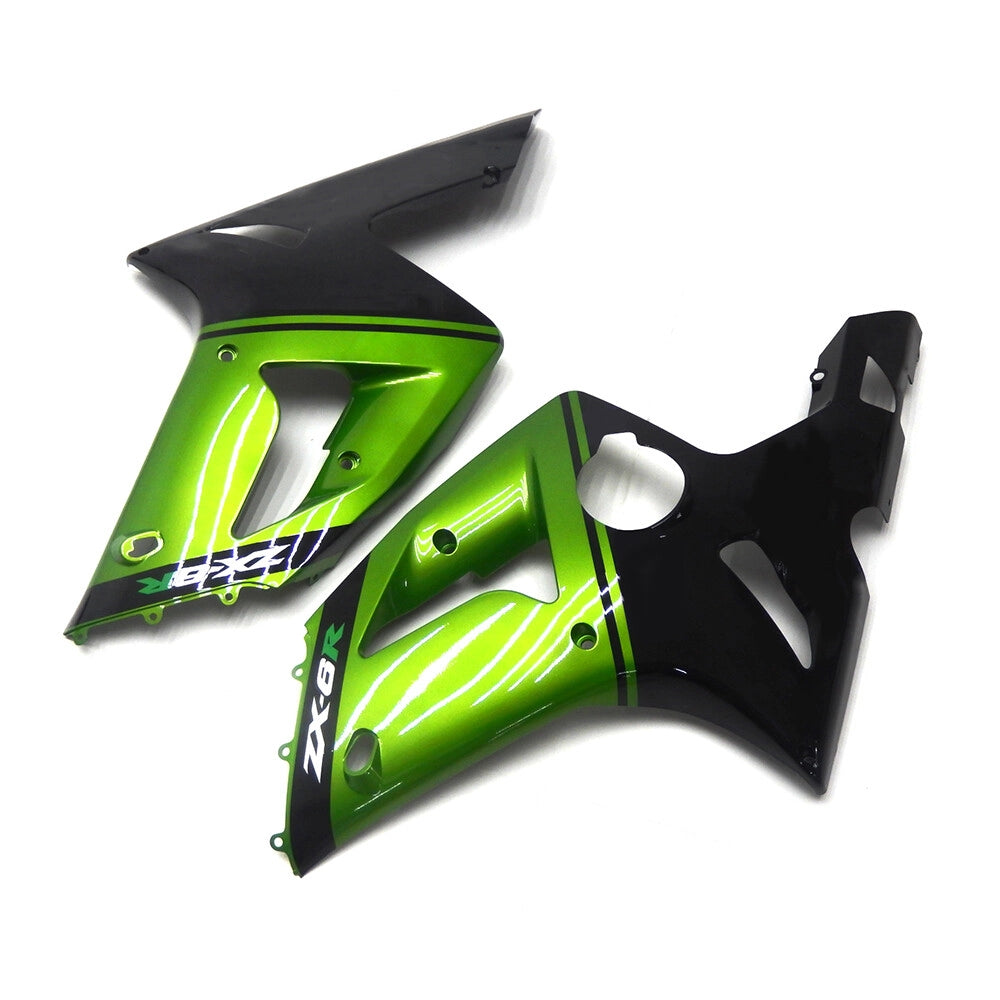 Dark Green Side Fairings For Kawasaki ZX-6R 2003-2004