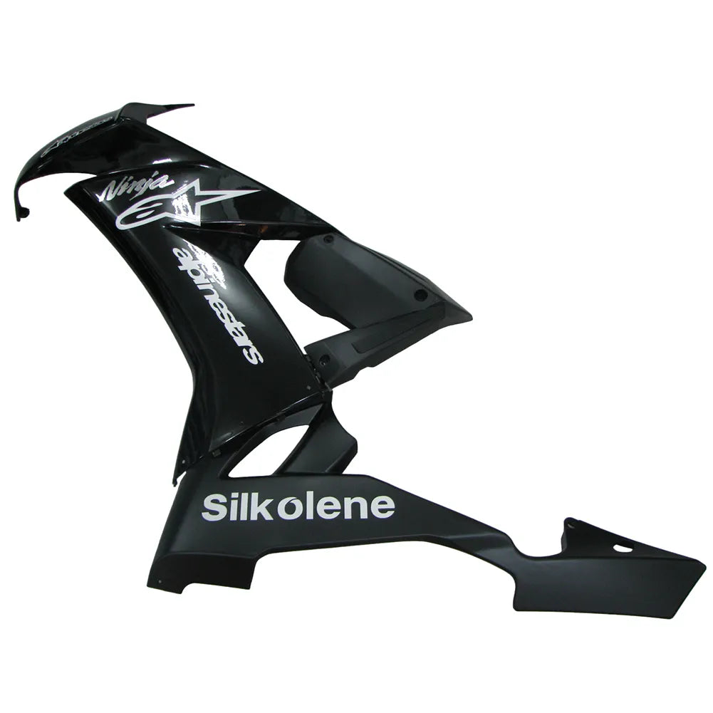 Kawasaki ZX-10R 2008-2010 Black White Matte Black Fairing Kit without Logos