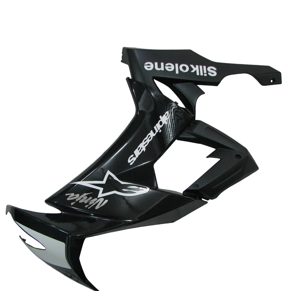 Kawasaki ZX-10R 2008-2010 Black White Matte Black Fairing Kit without Logos