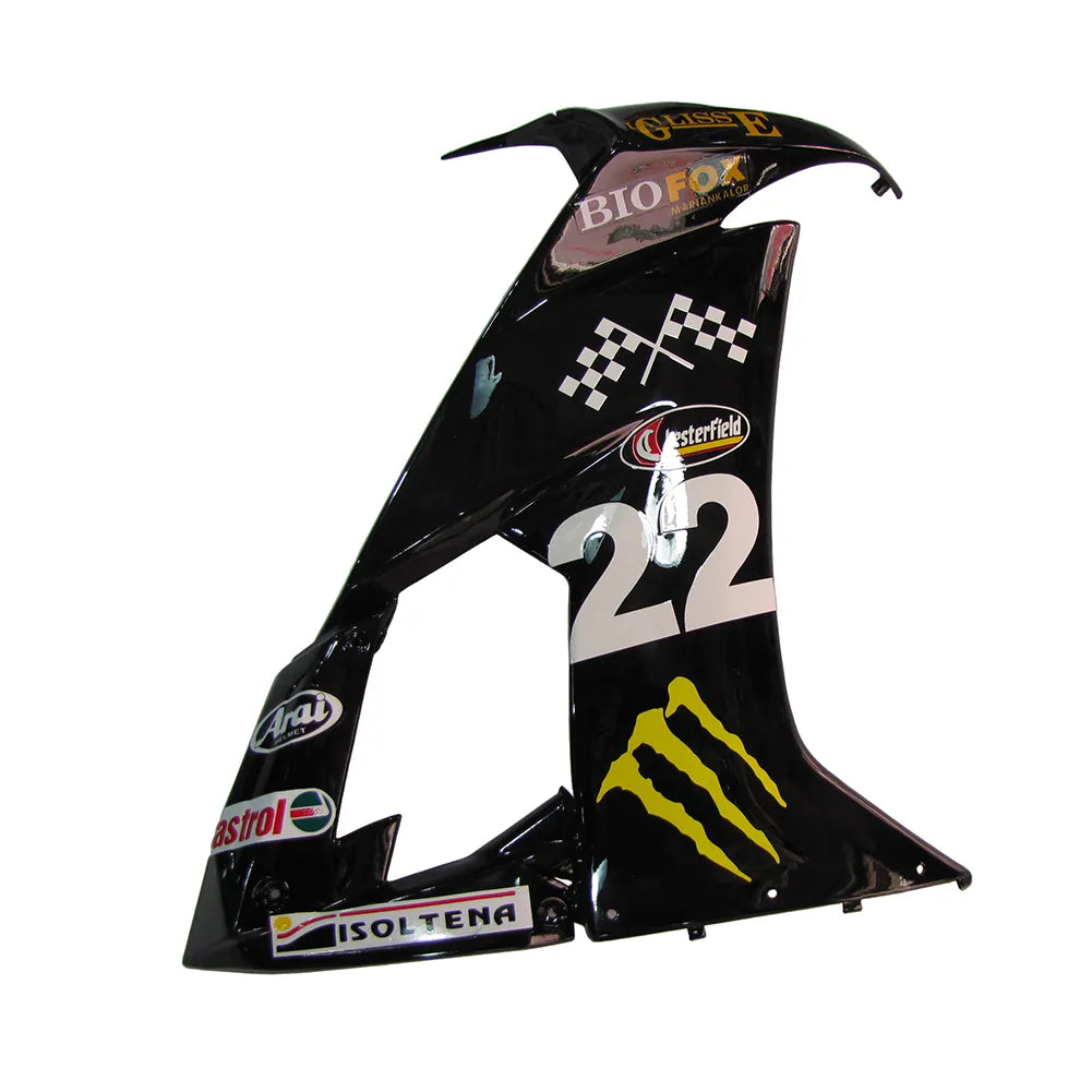 Kawasaki ZX-10R 2008-2010 Black Yellow Claw Graphics Fairing Kit without Logos