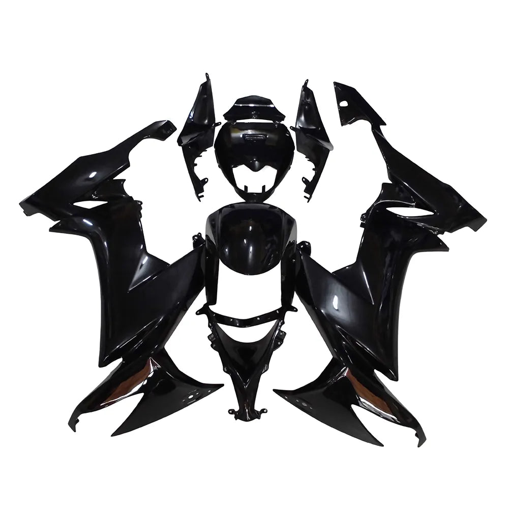 Kawasaki ZX-10R 2008-2010 Gloss Black Fairing Kit without Logos