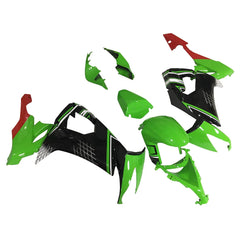 Kawasaki ZX-10R 2008-2010 Green Black Red Fairing Kit without Logos