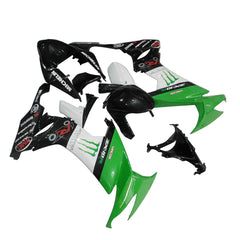Kawasaki ZX-10R 2008-2010 Green Claw Graphics Style A Fairing Kit without Logos