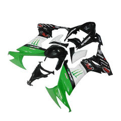 Kawasaki ZX-10R 2008-2010 Green Claw Graphics Style A Fairing Kit without Logos