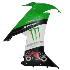 Kawasaki ZX-10R 2008-2010 Green Claw Graphics Style A Fairing Kit without Logos