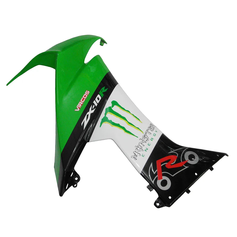 Kawasaki ZX-10R 2008-2010 Green Claw Graphics Style A Fairing Kit without Logos