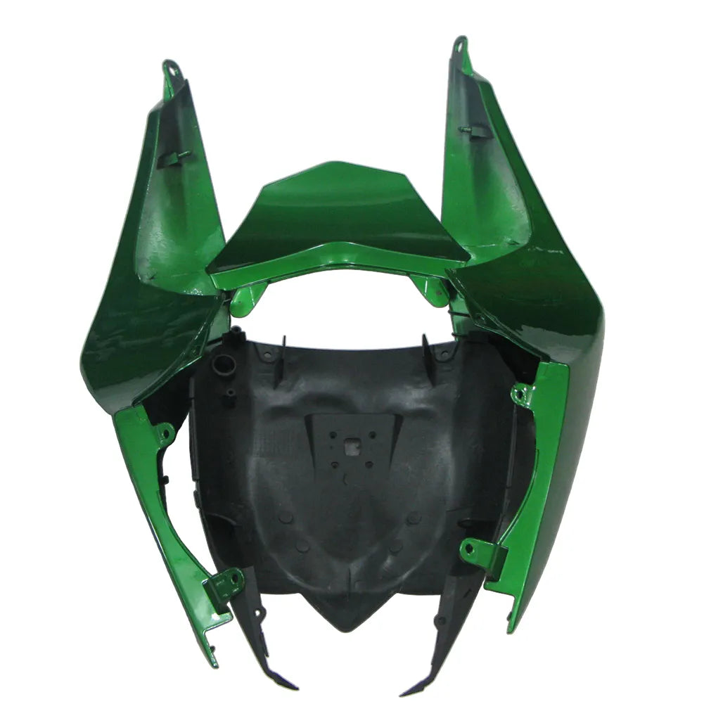 Kawasaki ZX-10R 2008-2010 Pearl Green Black Flame Fairing Kit without Logos