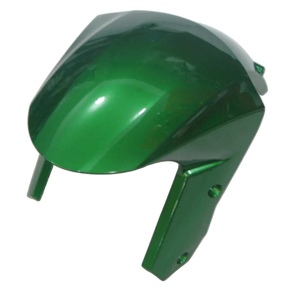 Kawasaki ZX-10R 2008-2010 Pearl Green Black Flame Fairing Kit without Logos