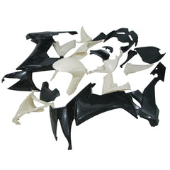 Kawasaki ZX-10R 2008-2010 White Black Fairing Kit without Logos