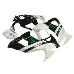 Kawasaki ZX-10R 2008-2010 White Black Green Claw Graphics Fairing Kit without Logos
