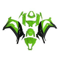 Kawasaki ZX-10R 2011-2015 Green Black Style B Fairing Kit without Logos
