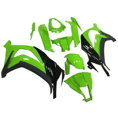 Kawasaki ZX-10R 2011-2015 Green Black Style B Fairing Kit without Logos