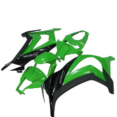 Kawasaki ZX-10R 2011-2015 Green Black Style C Fairing Kit without Logos