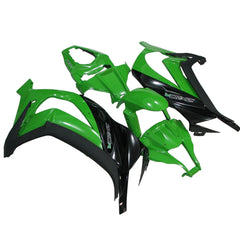 Kawasaki ZX-10R 2011-2015 Green Black Style C Fairing Kit without Logos