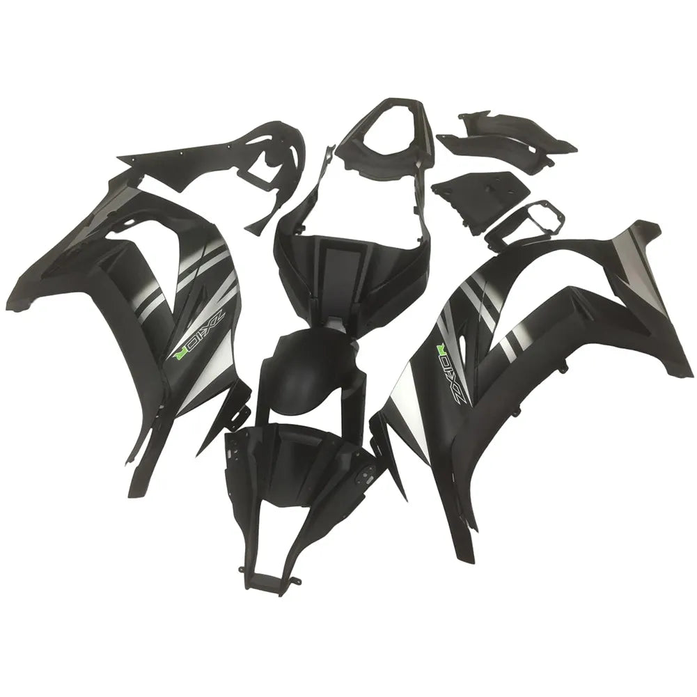 Kawasaki ZX-10R 2011-2015 Matte Black Fairing Kit without Logos