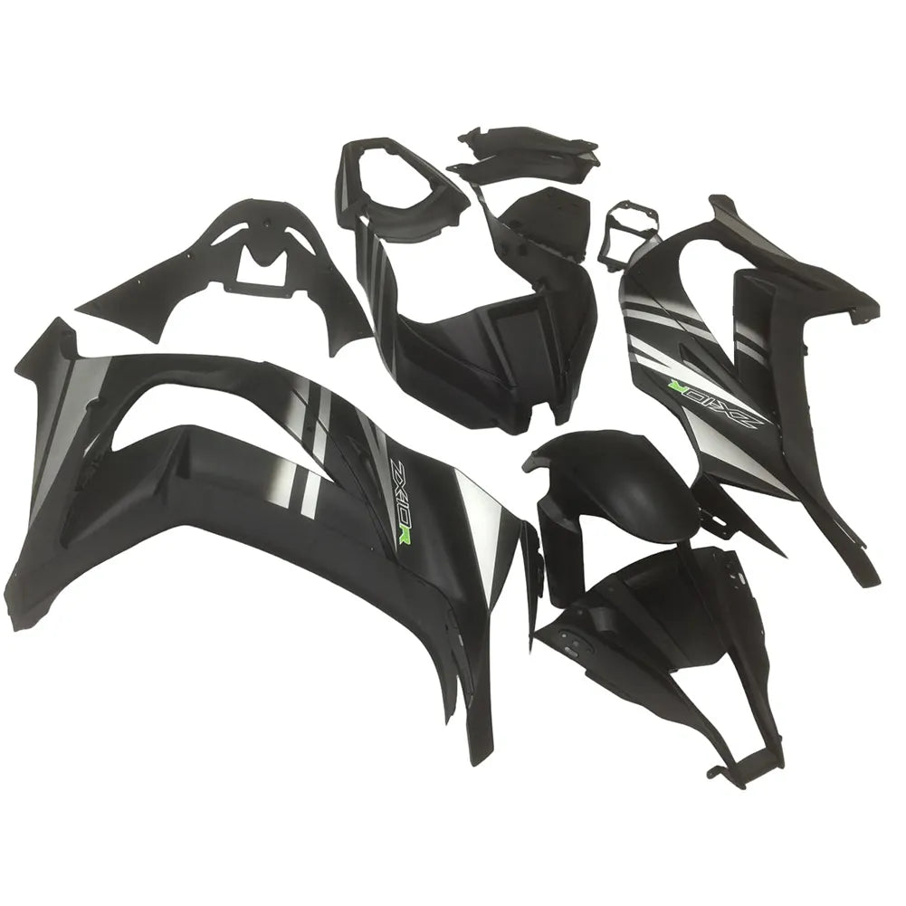 Kawasaki ZX-10R 2011-2015 Matte Black Fairing Kit without Logos