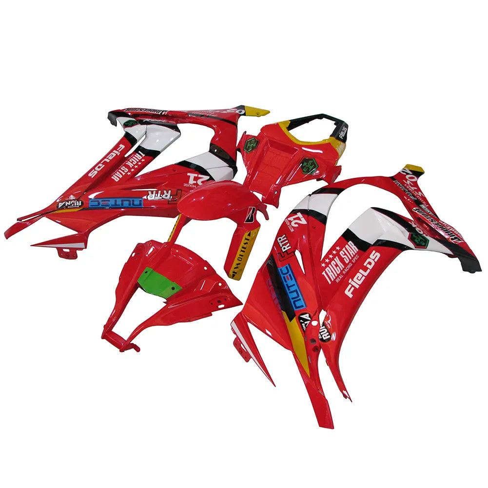 Kawasaki ZX-10R 2011-2015 Multi Color Graphics Fairing Kit without Logos