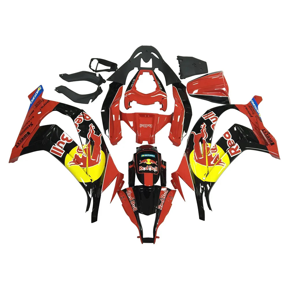 Kawasaki ZX-10R 2011-2015 Red Bull Style Fairing Kit without Logos