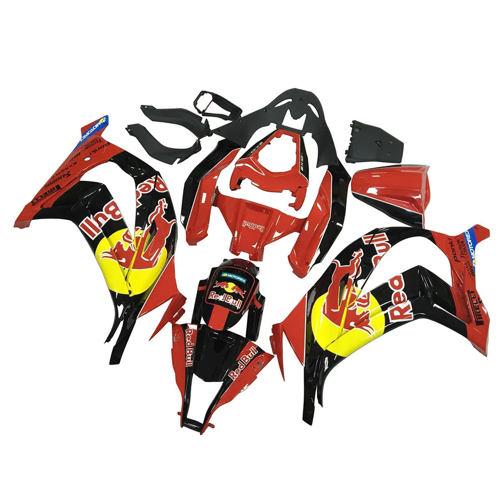 Kawasaki ZX-10R 2011-2015 Red Bull Style Fairing Kit without Logos