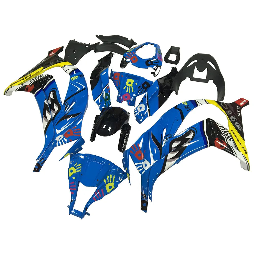 Kawasaki ZX-10R 2011-2015 Shark Graphics Fairing Kit without Logos