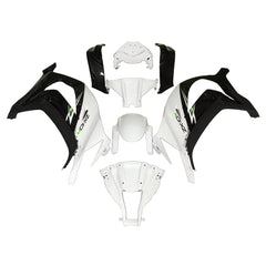 Kawasaki ZX-10R 2011-2015 White Black Lettered Fairing Kit without Logos