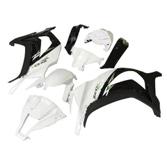 Kawasaki ZX-10R 2011-2015 White Black Lettered Fairing Kit without Logos