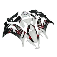 Kawasaki ZX-10R 2011-2015 White Red Black Fairing Kit without Logos