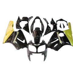 Kawasaki ZX-12R 2000-2001 Black Gold Fairing Kit without Logos