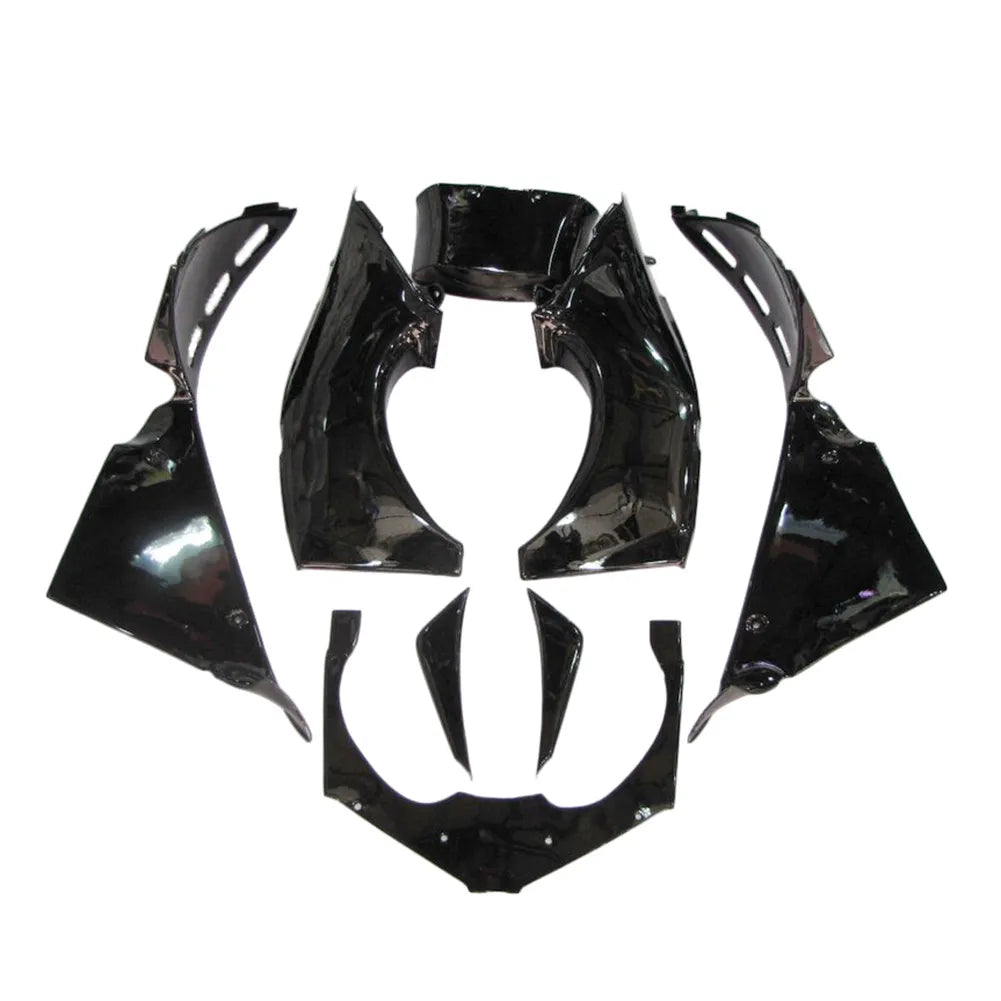 Kawasaki ZX-12R 2000-2001 Black Gold Fairing Kit without Logos