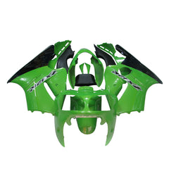 Kawasaki ZX-12R 2000-2001 Green Black Fairing Kit without Logos