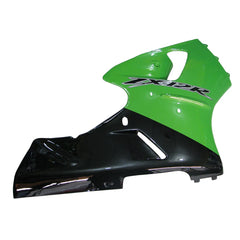 Kawasaki ZX-12R 2000-2001 Green Black Fairing Kit without Logos