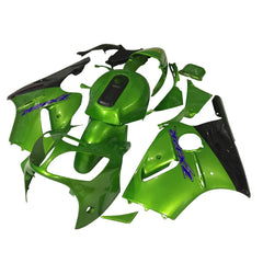 Kawasaki ZX-12R 2000-2001 Pearl Green Black Lettered Fairing Kit without Logos