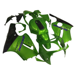Kawasaki ZX-12R 2000-2001 Pearl Green Black Lettered Fairing Kit without Logos