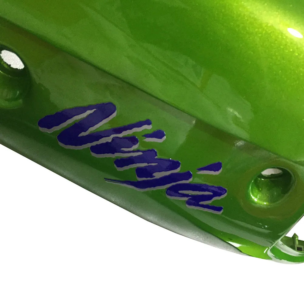 Kawasaki ZX-12R 2000-2001 Pearl Green Black Lettered Fairing Kit without Logos