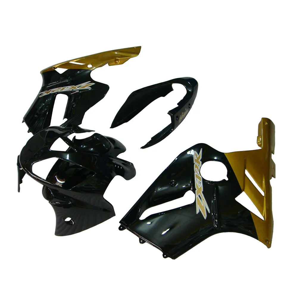 Kawasaki ZX-12R 2002-2006 Gold Black Style A Fairing Kit without Logos