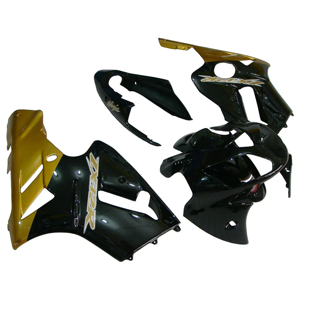 Kawasaki ZX-12R 2002-2006 Gold Black Style A Fairing Kit without Logos