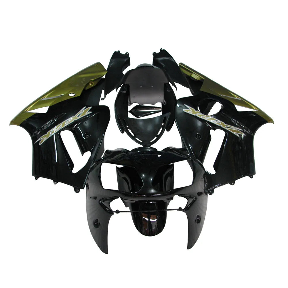 Kawasaki ZX-12R 2002-2006 Gold Black Style B Fairing Kit without Logos