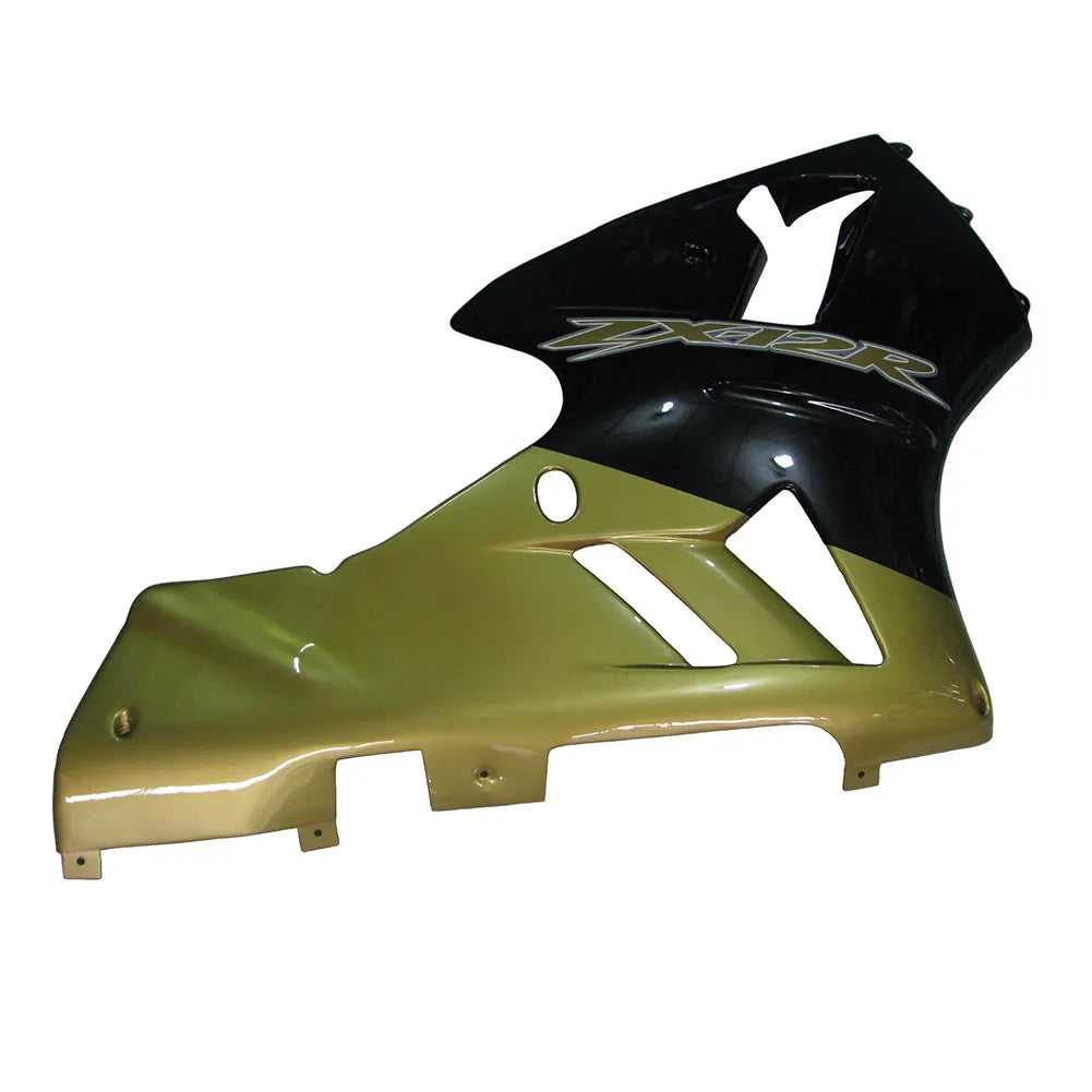 Kawasaki ZX-12R 2002-2006 Gold Black Style B Fairing Kit without Logos