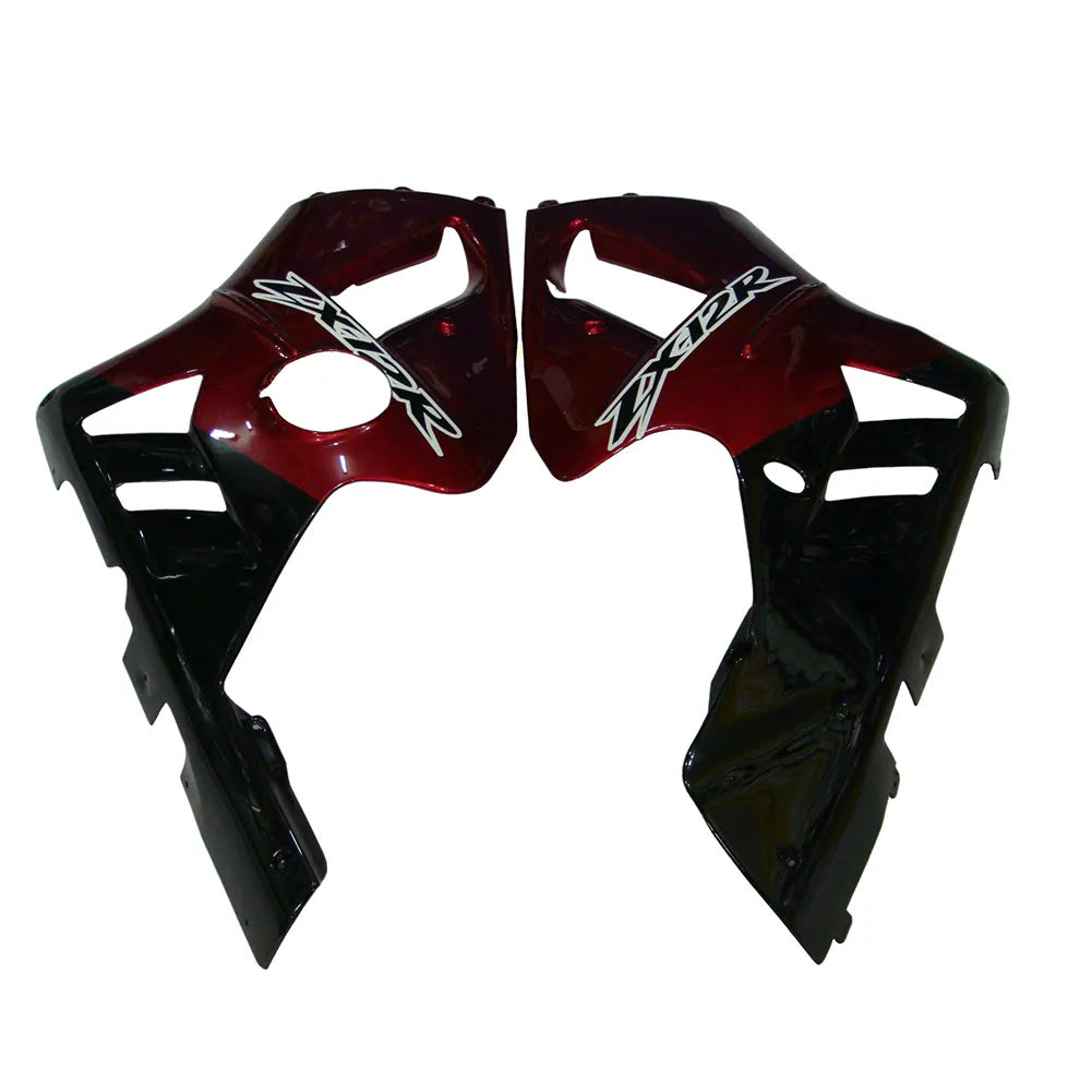 Kawasaki ZX-12R 2002-2006 Pearl Red Black Fairing Kit without Logos