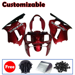Kawasaki ZX-12R 2002-2006 Pearl Red Black Fairing Kit without Logos